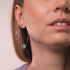 Aquamarine | Silver | Mermaid Glass Hoop Earrings